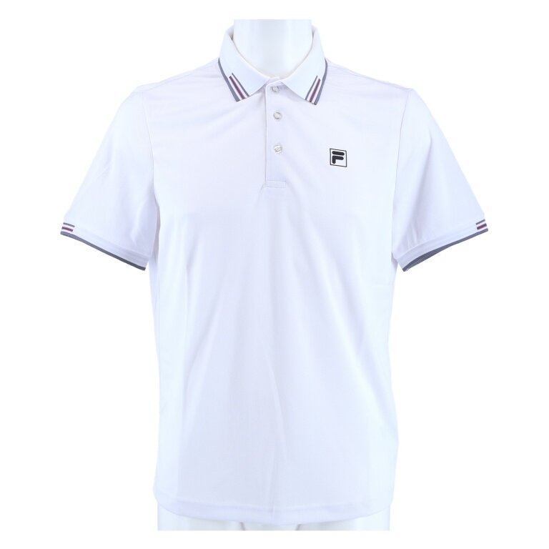 Fila Tennis Polo Alejandro (rec. poliester) biały męski