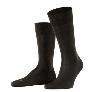 Falke Skarpetki dzienne Crew Sensitive Malaga (komfortowy ściągacz bez ucisku) brązowe męskie - 1 para