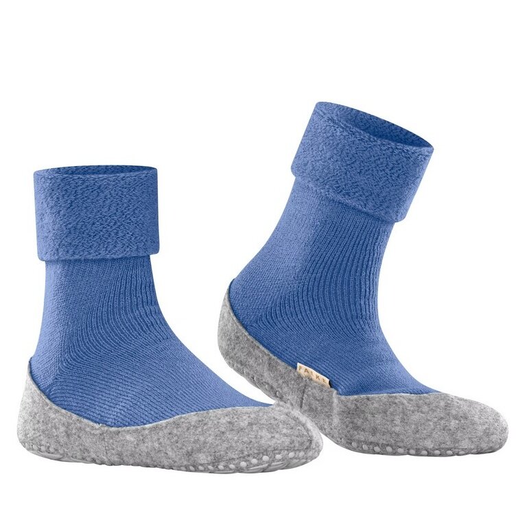 Falke Kapcie Cosyshoe (miękka wełna merino) jasnoniebieskie damskie