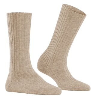 Falke Damskie Skarpetki Cosy Wool Boot (przyjemne uczucie noszenia) beżowe - 1 para