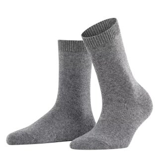 Falke Skarpetki dzienne Cosy Wool (miękki kaszmir, regulująca temperaturę wełna merino) jasnoszare Damskie - 1 Para