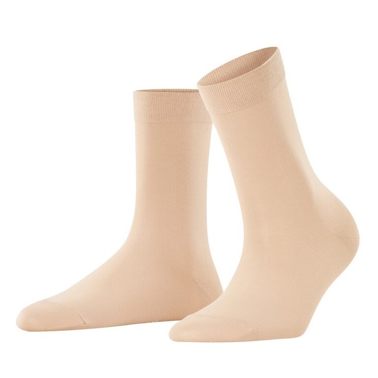 Falke Skarpetki Dziennie Cotton Touch New (zrównoważona bawełna) morelowy/beżowy Damskie - 1 Para