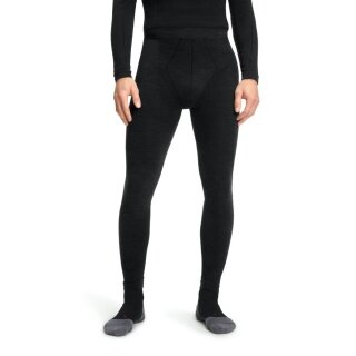 Falke Spodnie termiczne Tight Wool-Tech (najwyższej jakości wełna merino) długie bielizna czarna męska