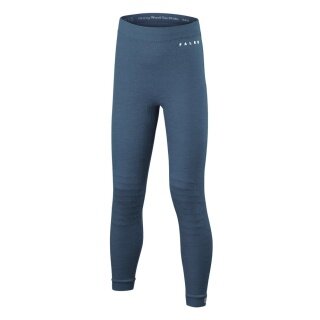 Falke Bielizna funkcjonalna Spodnie termiczne Wool-Tech Tight (najdelikatniejsza wełna merino) niebieskie Dzieci
