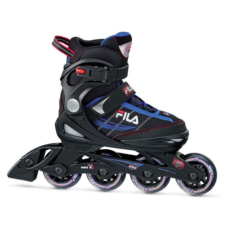 FILA Łyżwy Inline One - regulowane - czarne/niebieskie Dziecięce