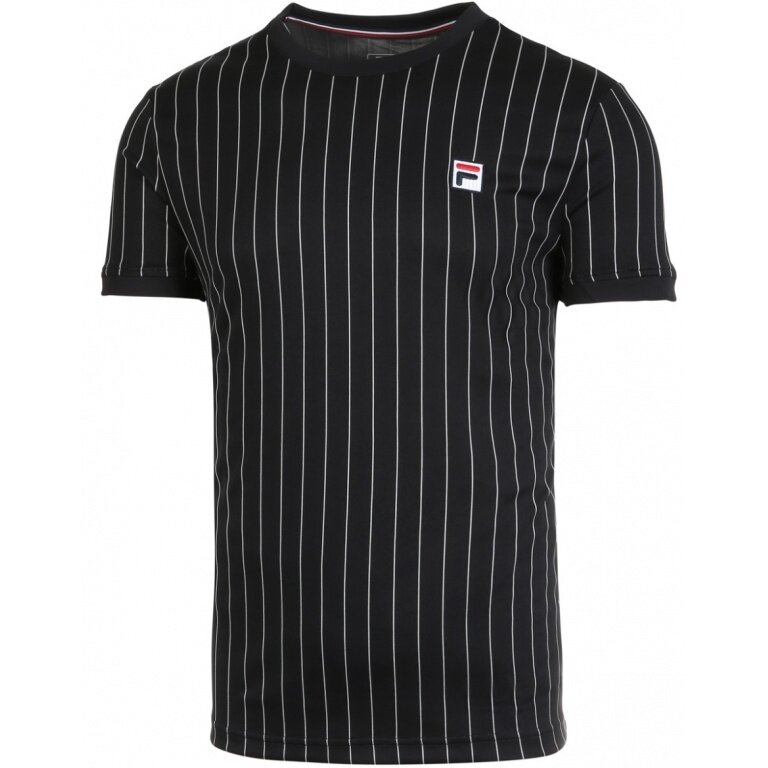 Fila T-shirt tenisowy Stripes czarny męski