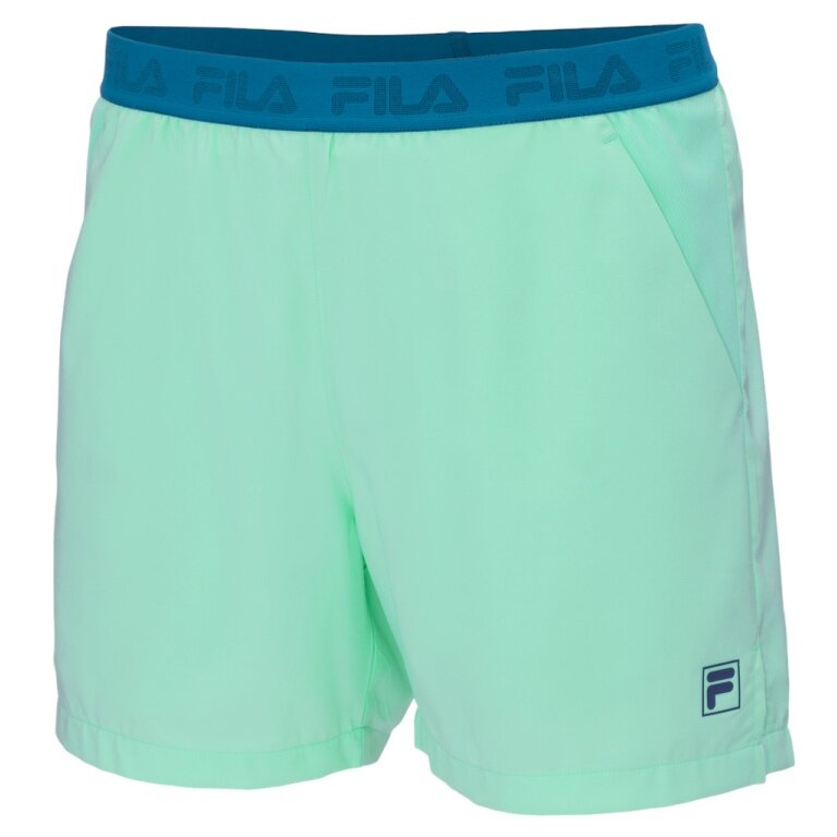 Fila spodenki tenisowe Short Jarno (4-kierunkowy stretch) krótkie zielone męskie