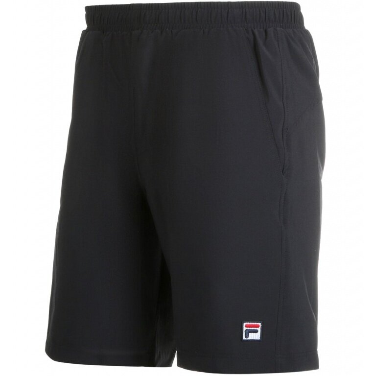 Fila Spodenki tenisowe Short Santana (4-kierunkowy stretch, oddychający) krótkie czarne męskie