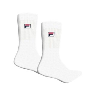 Skarpety tenisowe Fila F-Box Premium Crew (mieszanka materiałów) białe - 2 pary