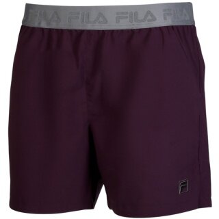 Spodenki tenisowe Fila Short Jarno (4-kierunkowy stretch) krótkie bordowe męskie
