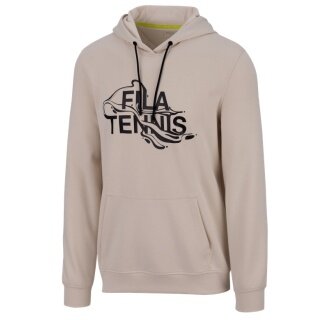 Fila Bluza z kapturem Devin Hoody (Bawełna) beżowo/brązowa Męska