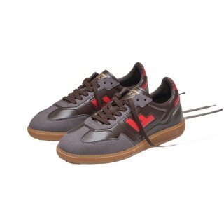 Sneaker Burela Slim Flamingos Life - ciemny brąz/czerwony