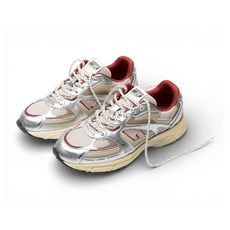 Sneaker Wairoa Flamingos Life - srebrny/merlot