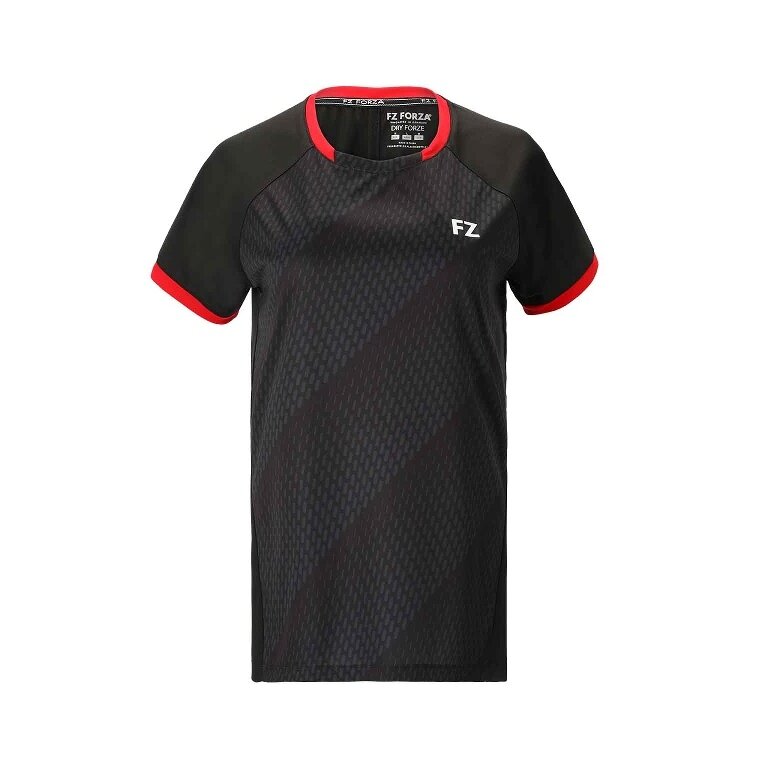 Forza Sport-Shirt Coral Tee (wygodny krój) czarny/czerwony damski