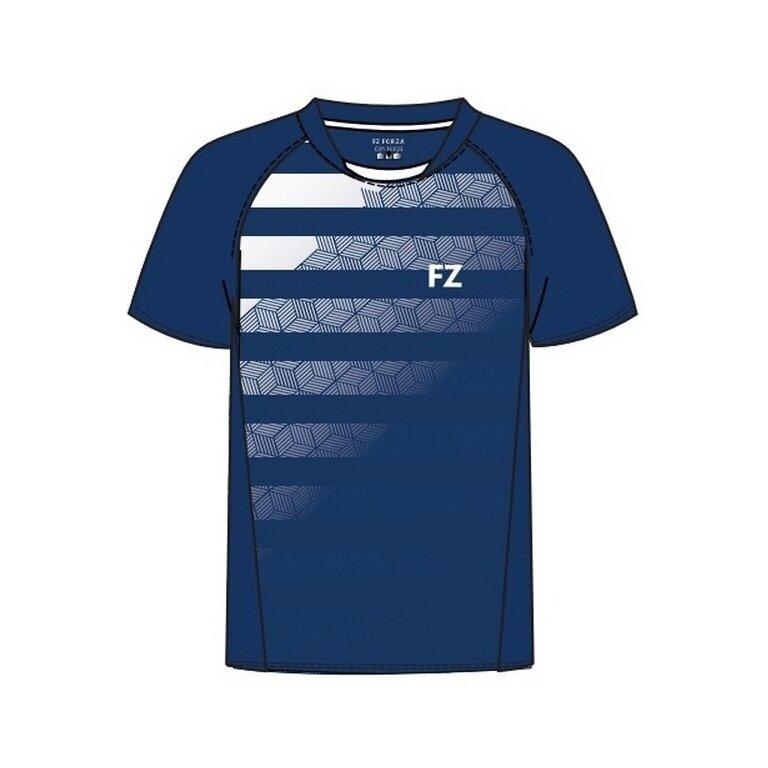 Forza Sport-Shirt Madison S/S Tee (100% Poliester) niebiesko/biały damski