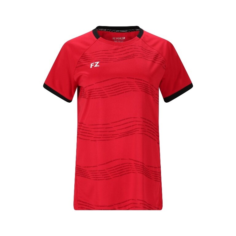 Koszulka sportowa Forza FZ CL2502 S/S Tee (100% poliester) czerwona damska