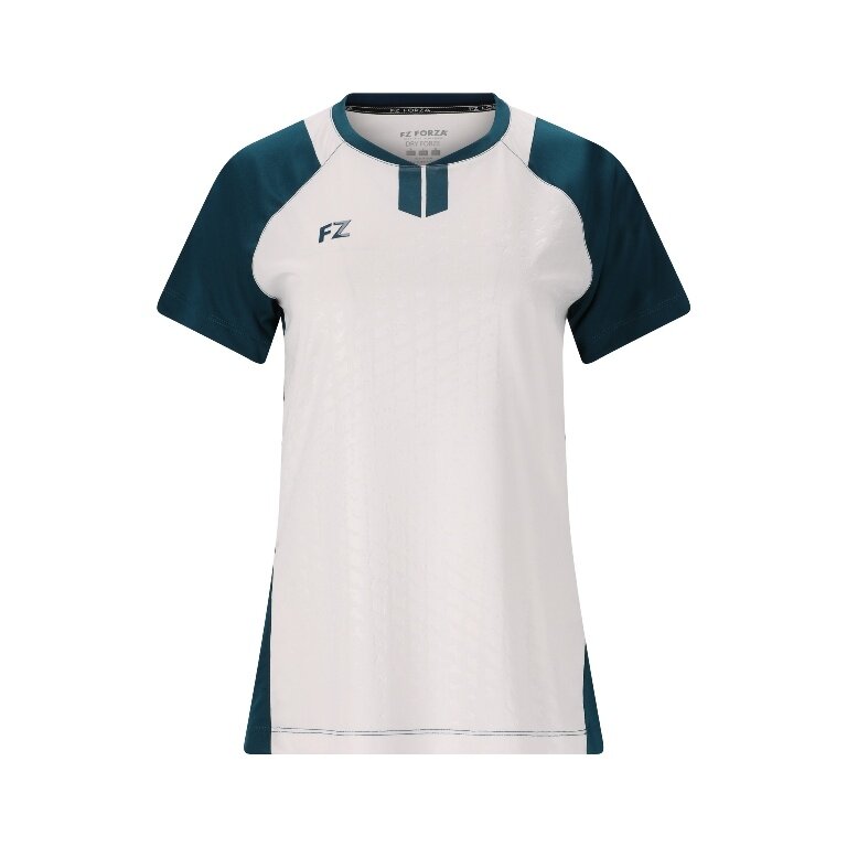 Koszulka sportowa Forza FZ CL2501 S/S Tee (100% poliester) biała/niebieska damska