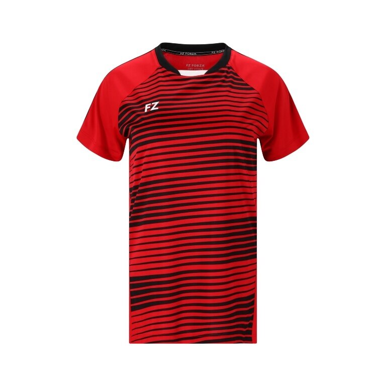 Koszulka sportowa Forza Leam S/S Tee (100% poliester) czerwona/czarna damska