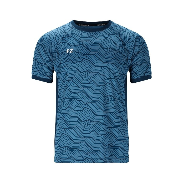 Forza Sport-Tshirt FZ CL2503 S/S Tee (100% poliester) niebieski mężczyźni