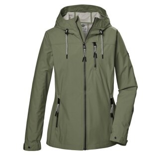 G.I.G.A. DX Kurtka softshell GS 74 z kapturem (wodoodporna i wiatroszczelna) oliwkowa damska