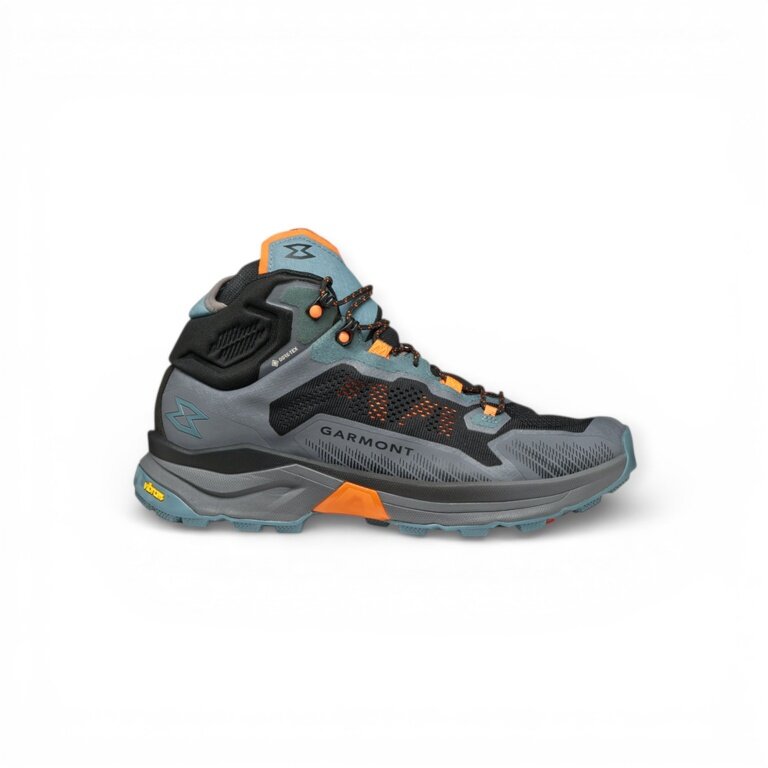 Buty trekkingowe Garmont Nexus Mid GTX (system szybkiego sznurowania, wodoodporne) szare/niebieskie męskie