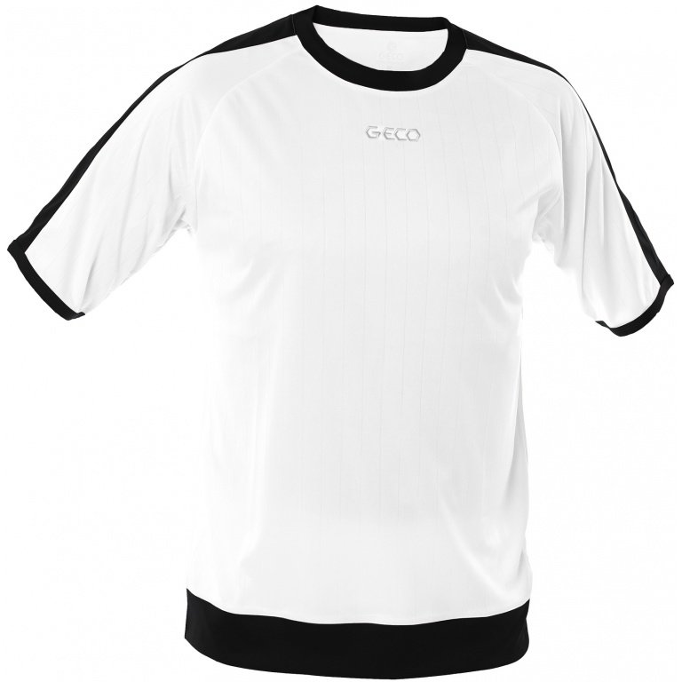 GECO Sport-Tshirt Notos (100% Poliester) biały/czarny męski