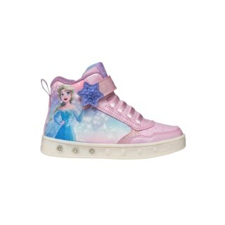Geox sneakers Skylin Elsa Disney Frozen - różowe dziewczęce