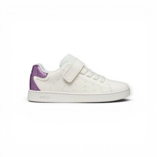 Sneaker Geox Eclyper biało/fioletowy dziewczęcy