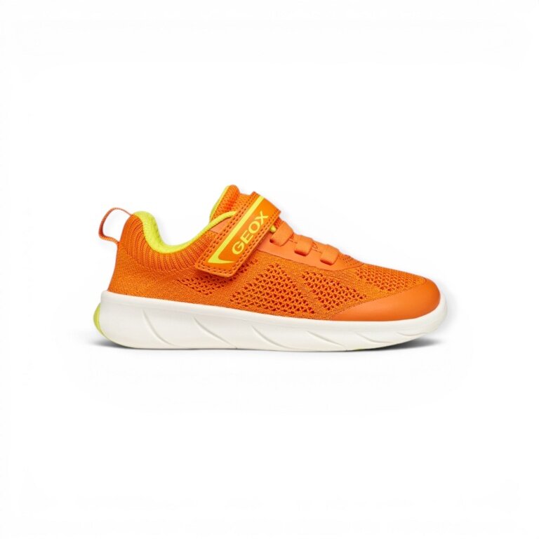 Geox sneakers J Foot-Run pomarańczowe dla małych chłopców