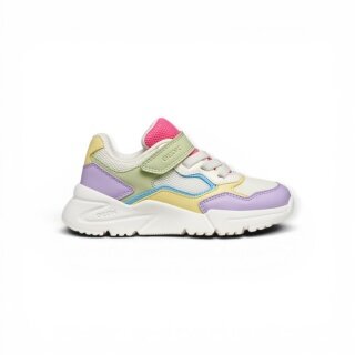 Geox sneakers Loftus biało-kolorowe dziewczęce