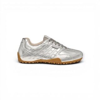 Geox Sneaker Snake Original metaliczny srebrny damski