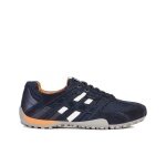Geox Sneaker Męski Snake (Skóra zamszowa/tekstylia) granatowy Herren