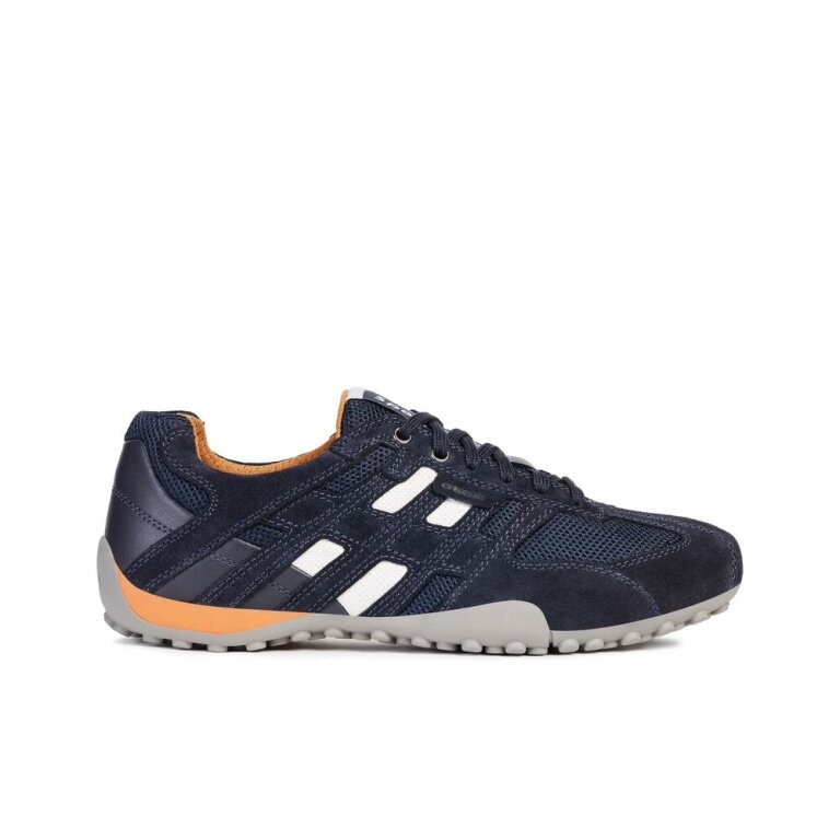 Geox Sneaker Męski Snake (Skóra zamszowa/tekstylia) granatowy Herren