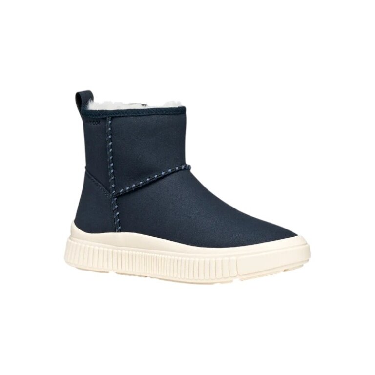 Geox botki Laquinny A (zamsz, ciepła podszewka) granatowe dziewczęce