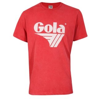 Gola T-shirt Freizeit z nadrukiem logo (bawełna) czerwony męski