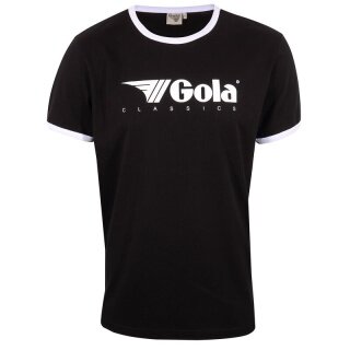 Gola T-shirt Freizeit Logo Classics Print Ringer (Bawełna) czarny Mężczyźni