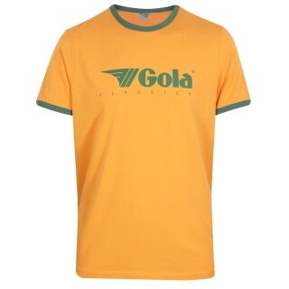 Gola T-shirt Freizeit Logo Classics Print Ringer (Bawełna) żółty Mężczyźni