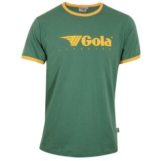Gola T-shirt Freizeit Logo Classics Print Ringer (Bawełna) zielony Mężczyźni