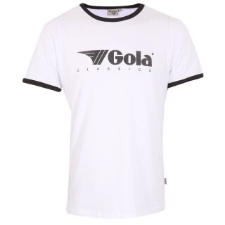 Gola T-shirt Freizeit Logo Classics Print Ringer (Bawełna) biały męski