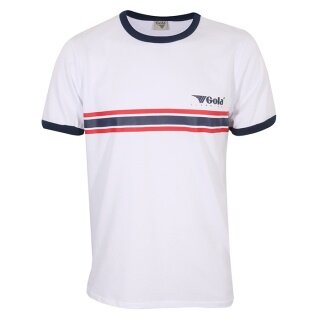 Gola T-shirt Freizeit Stripe Logo (100% bawełna) biały męski