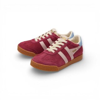 Sneaker Gola Elan 2026 (zamsz, sznurowany) bordowy/różowy/niebieski dziecięcy