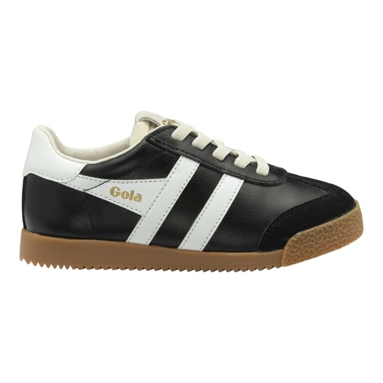 Sneaker Gola Elan 2026 (zamsz, sznurowany) czarny/biały dziecięcy