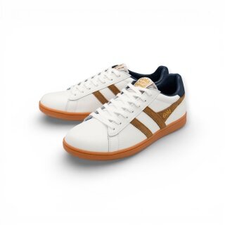 Sneaker Gola Equipe II skórzane 2026 biało/brązowo/granatowe męskie