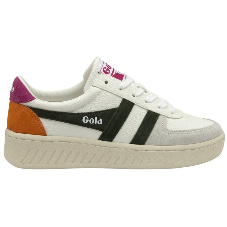 Sneaker Gola Grandslam Trident 2026 biały/khaki/fuksja damskie