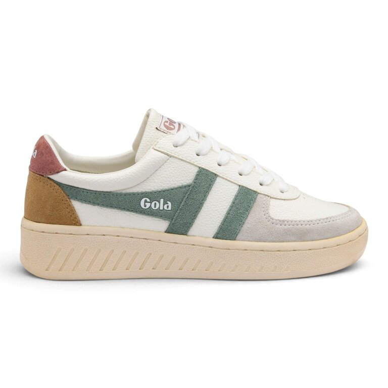 Sneaker Gola Grandslam Trident 2026 biało/zielono/różowo-brązowe dla kobiet