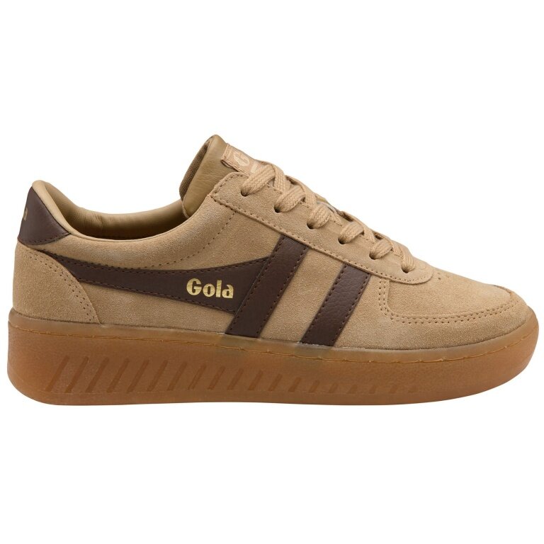 Sneaker Gola Grandslam z zamszu 2026 karmelowy brąz/ciemny brąz dla kobiet