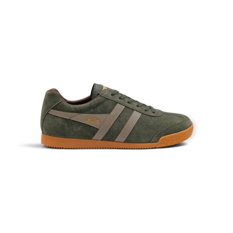 Sneaker Gola Harrier z zamszu i skóry 2026 khaki/szary męski