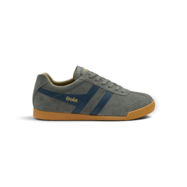 Sneaker Gola Harrier z zamszu i skóry 2026 asfaltowoszary/navy niebieski męski