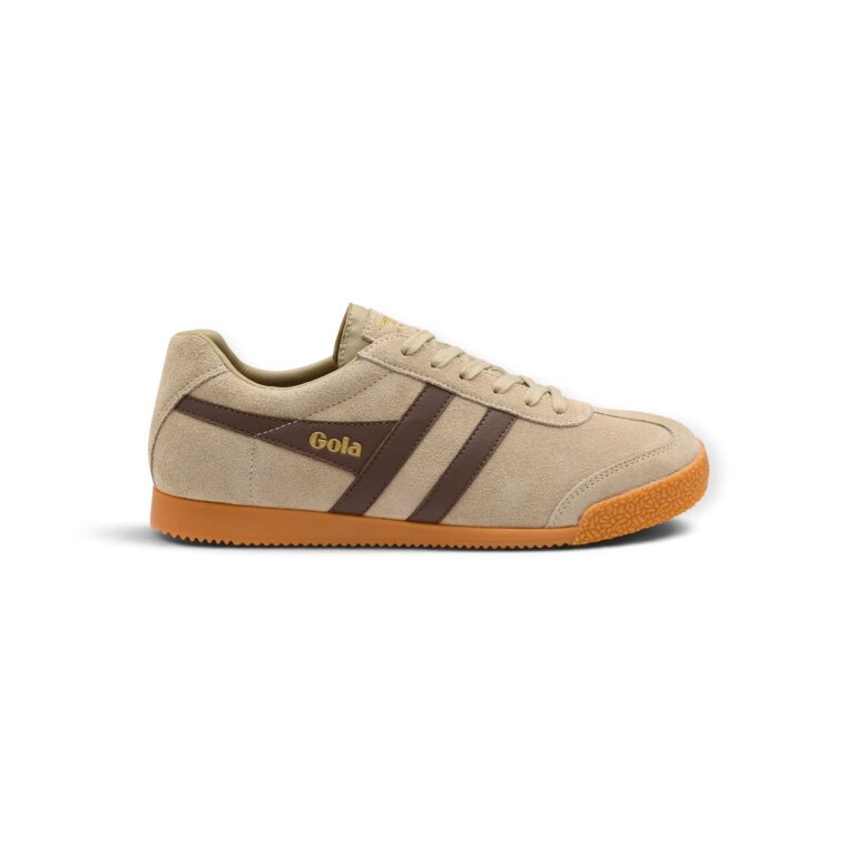 Sneaker Gola Harrier z zamszu i skóry 2026 cappuccino/brązowy męski