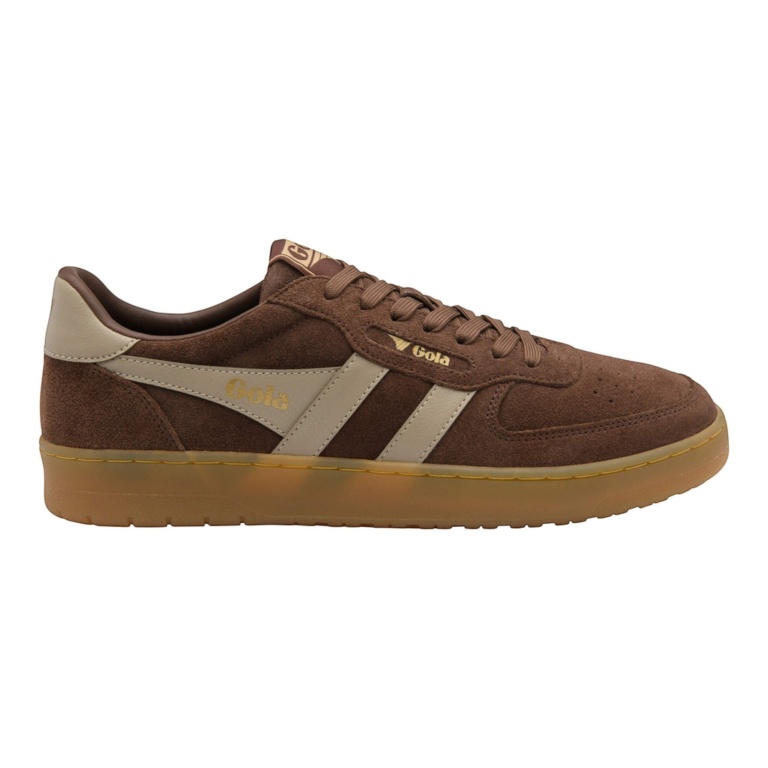 Sneaker Gola Hawk '86 2026 (zamsz) ciemnobrązowy/bone/guma męski